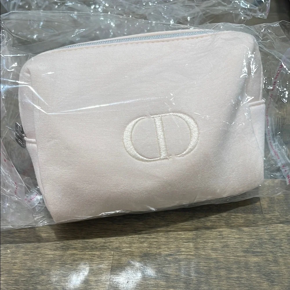 New Dior Beauty light pink Cosmetic Pouch
